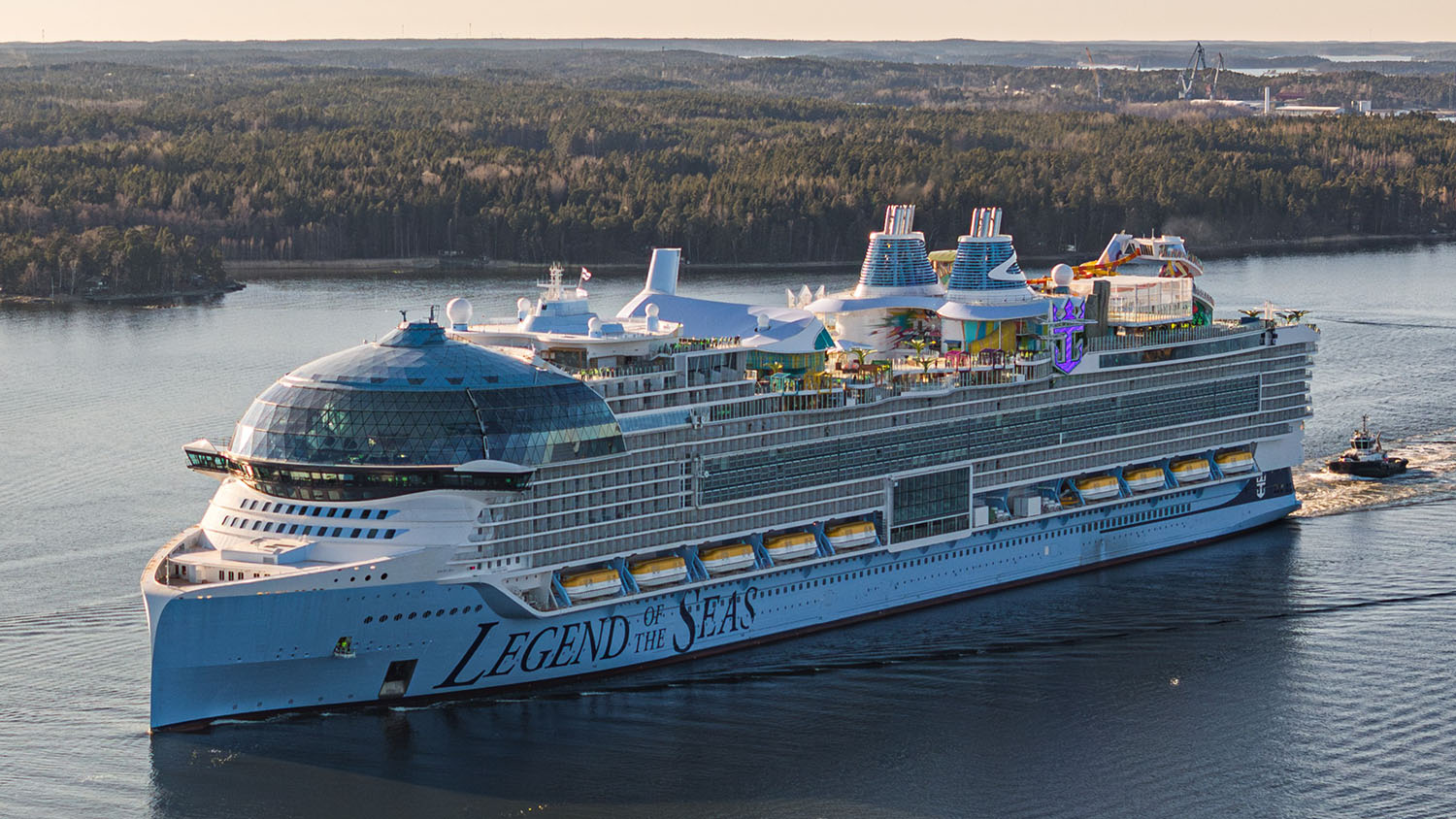 Legend of the Seas Heads Out to Sea for the First Time