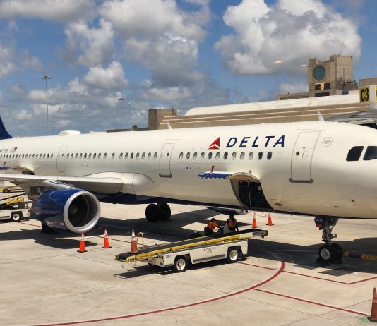 Delta airplane