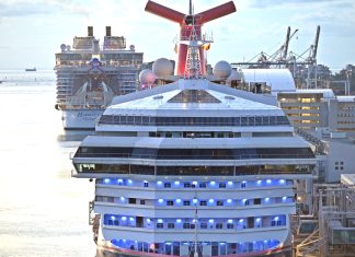 Cruise ships docked in PortMiami