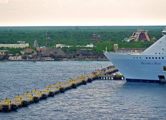 Royal Caribbean Allure of the Seas at Costa Maya cruise port
