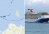 Carnival legend is not stuck on a sandbar
