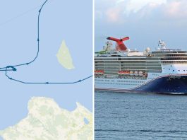 Carnival legend is not stuck on a sandbar