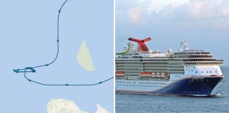 Carnival legend is not stuck on a sandbar