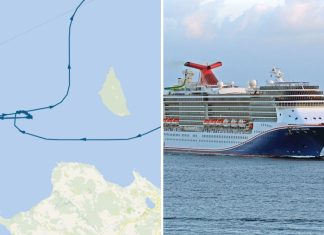 Carnival legend is not stuck on a sandbar