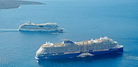 Three Cruise Ships Forced to Cancel Call to Popular Greek Port Due to Local Bus Strike Celebrity Ascent santorini Greece