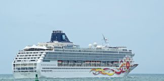 Norwegian Sun cruise ship at sea