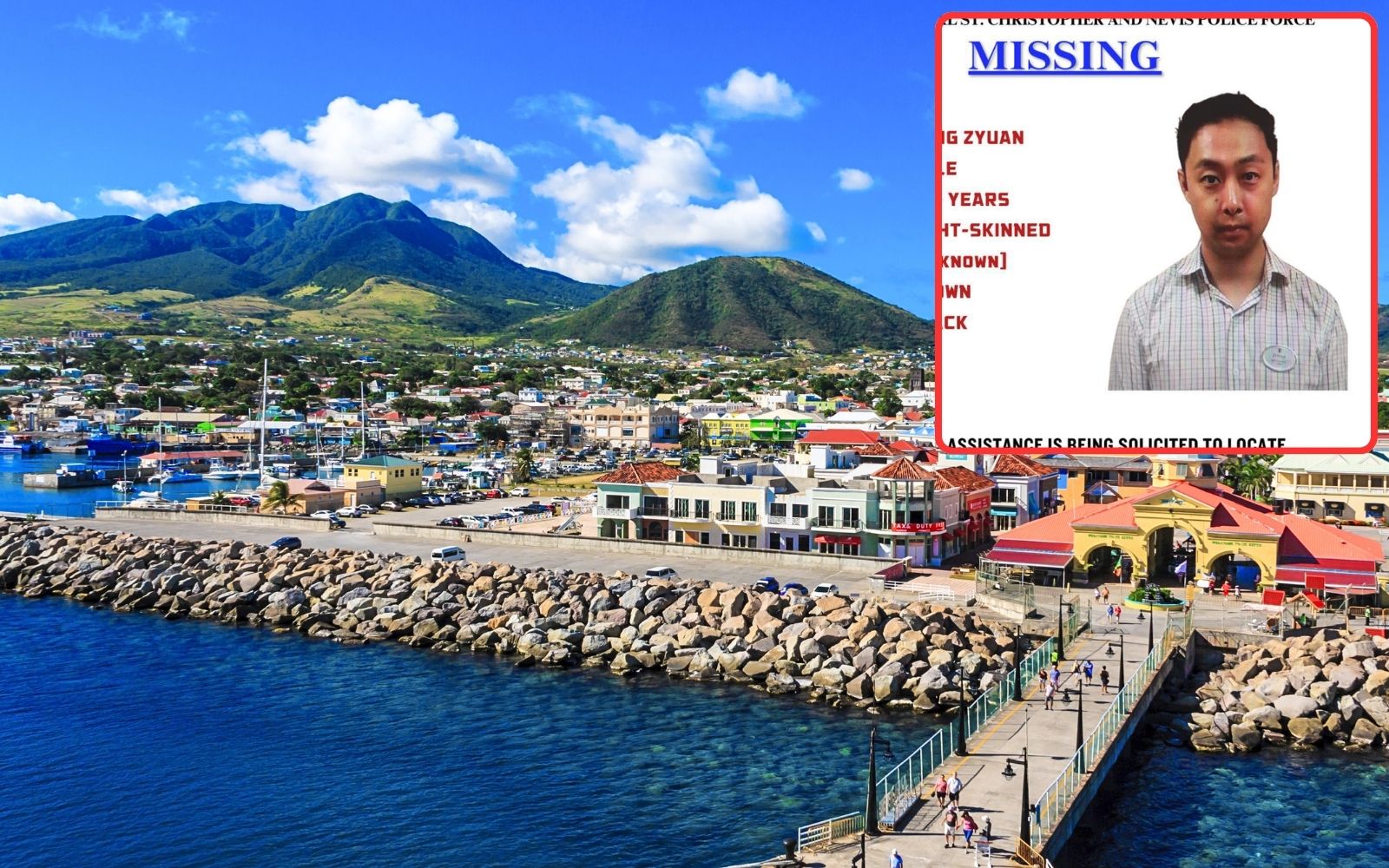 St Kitts cruise port missing person found