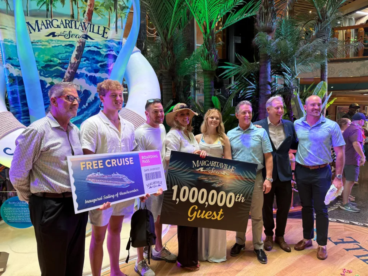 man wins free cruise after being 1 millionth cruisers on Margaritaville at Sea