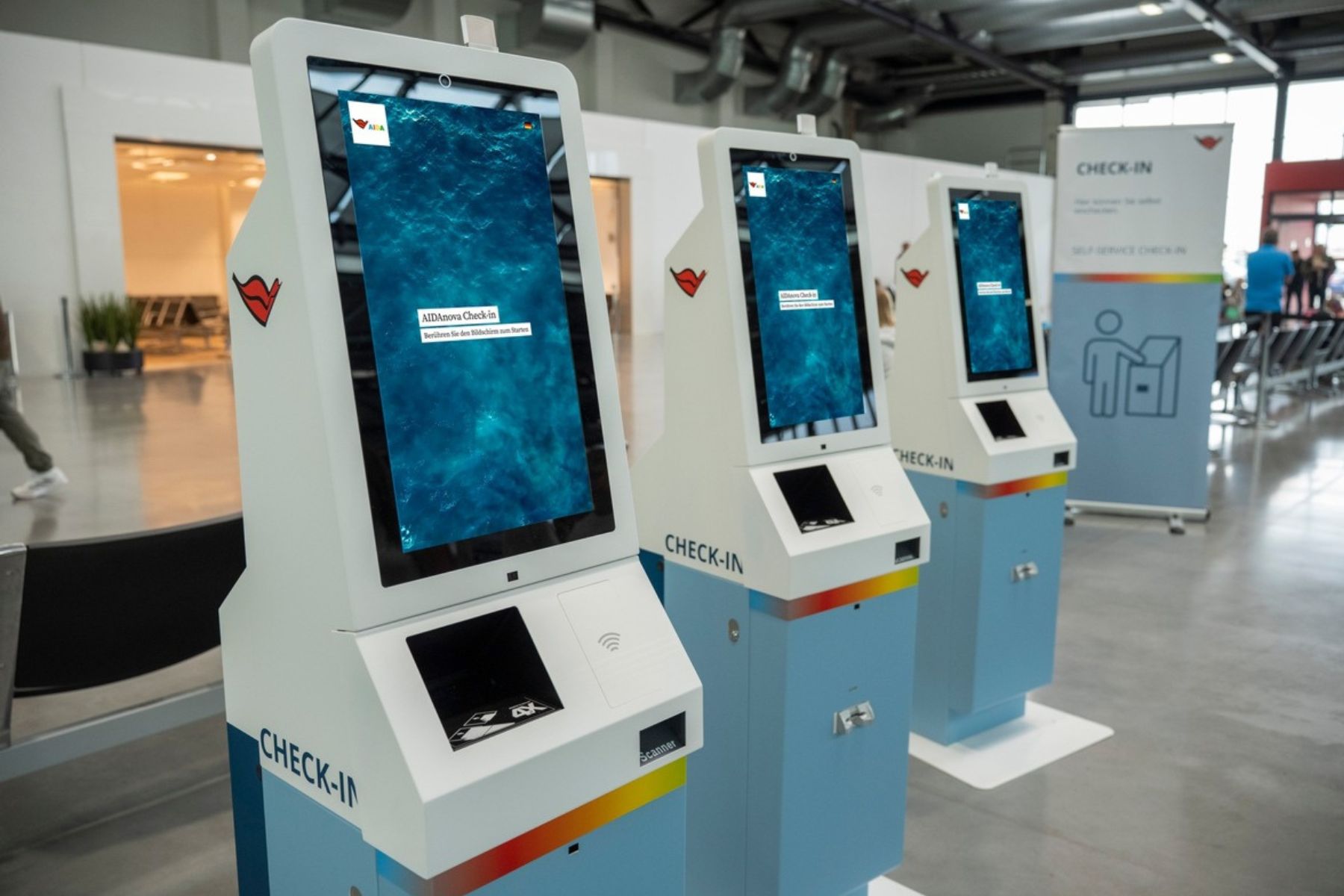 AIDA Cruises tests out new self check-in terminals