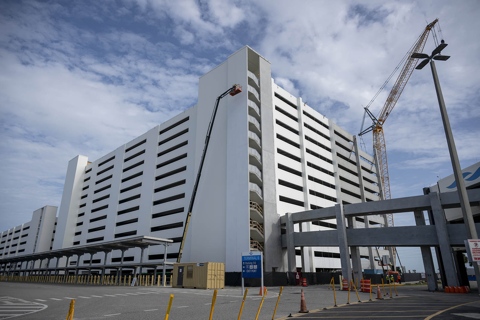 The new parking garage at Port Canaveral's Terminal 6. (Credit: Canaveral Port Authority)