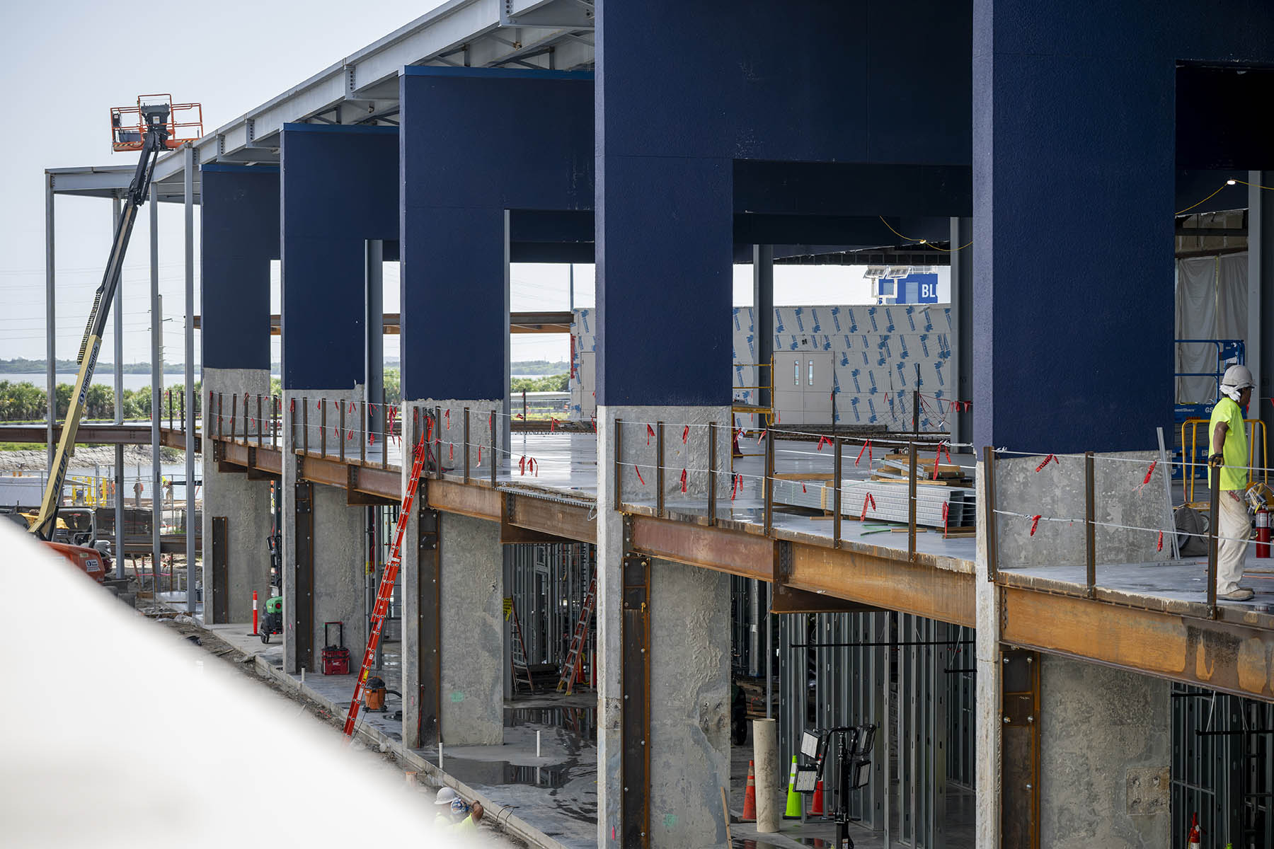 Port Canaveral Terminal 5 under construction. (Credit: Canaveral Port Authority)