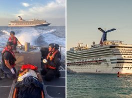 Coast Guard Evacuates Cruise Passenger Experiencing Pregnancy Complications Off Miami Carnival Sunrise and U.S. Coast Guard