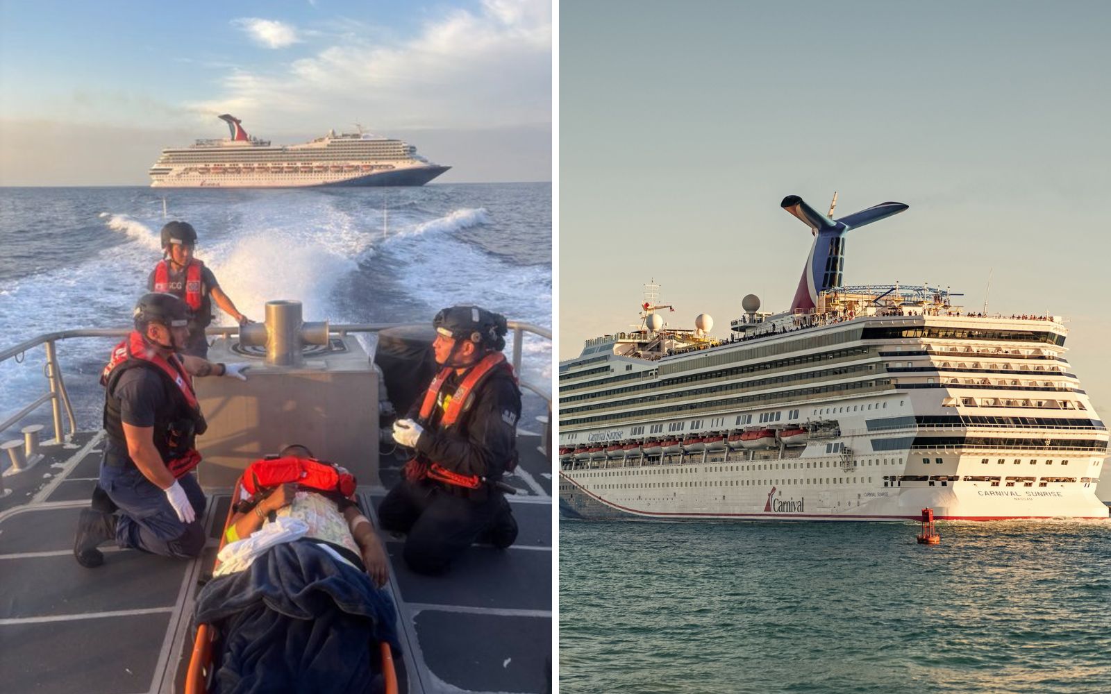 Carnival Sunrise and U.S. Coast Guard