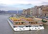 Danube River cruise ships side by side