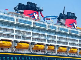 Disney Cruise Line ship up close