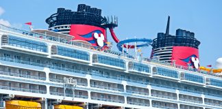 Disney Cruise Line ship up close