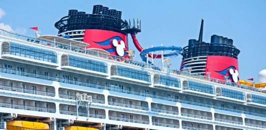 Disney Cruise Line ship up close