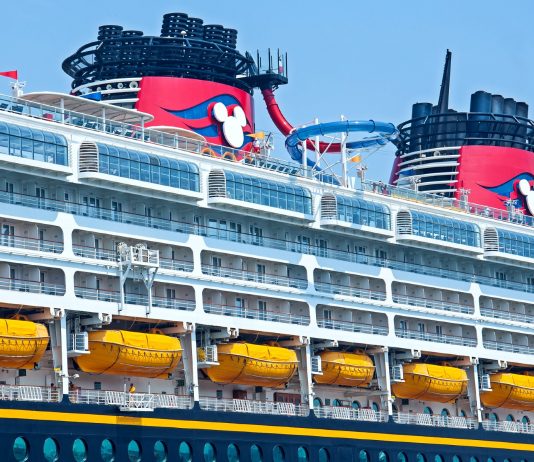 Disney Cruise Line ship up close
