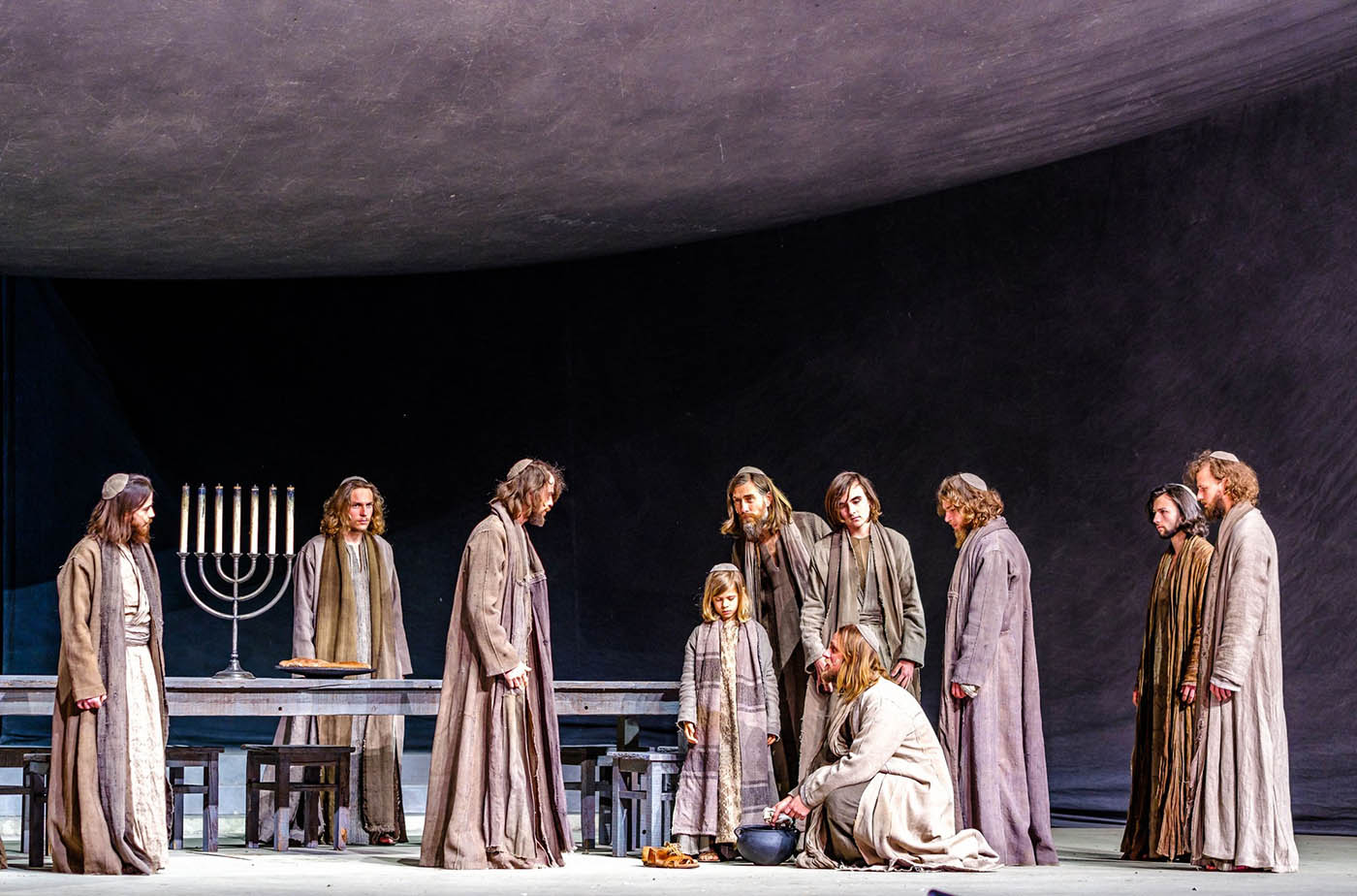 Passion Play performance in Oberammergau.