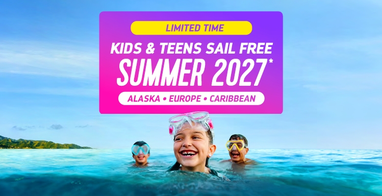 Kids & teens can cruise for free on Royal Caribbean in the summer of 2027