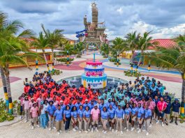 Carnival Team celebrates Celebration Key's first year anniversary