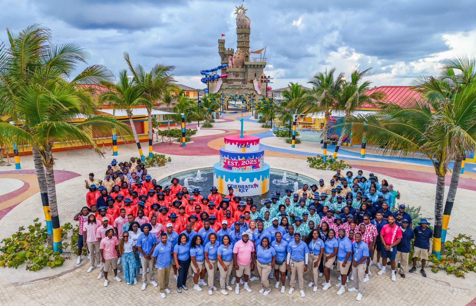 Carnival Team celebrates Celebration Key's first year anniversary