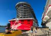 Scarlet Lady cruise ship in port