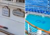 Princess Cruises aft pool Adult Only sign.
