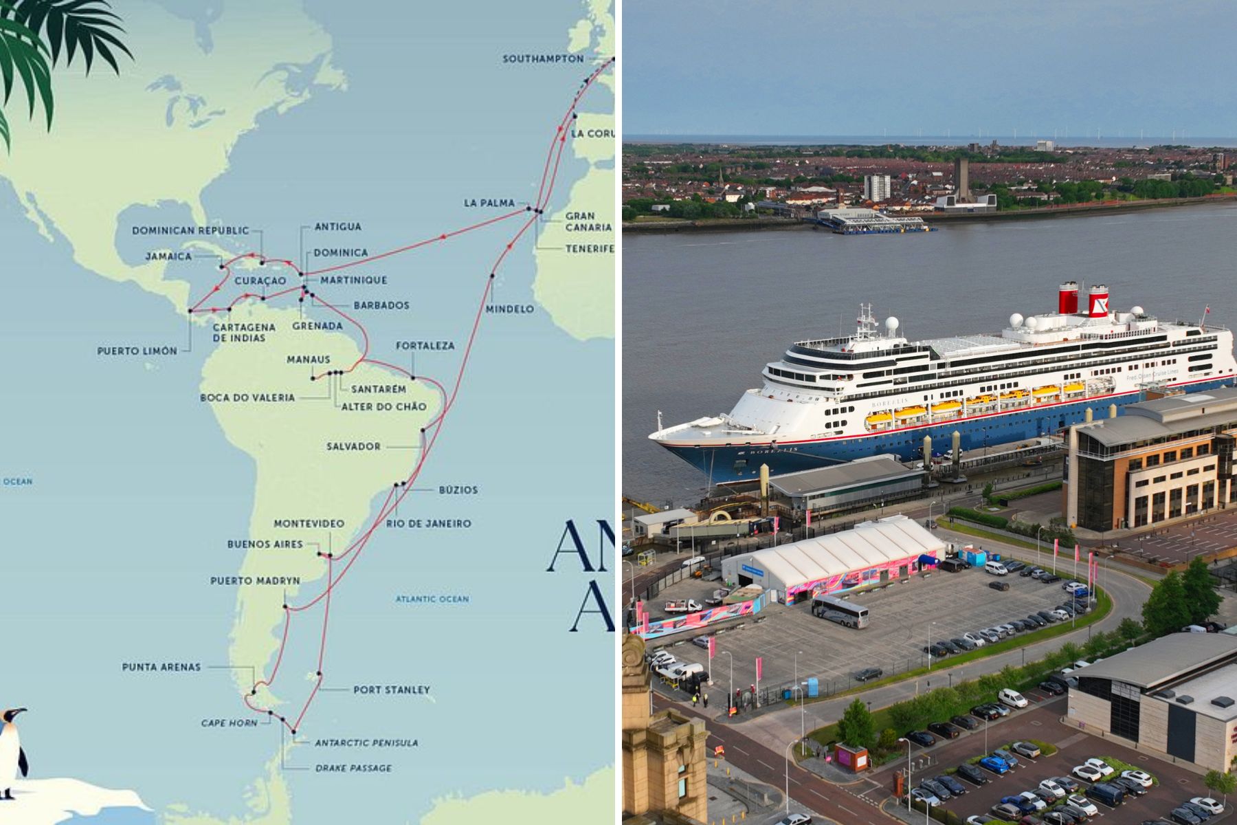 Fred. Olsen 87-night voyage to Amazon and Antarctica revealed