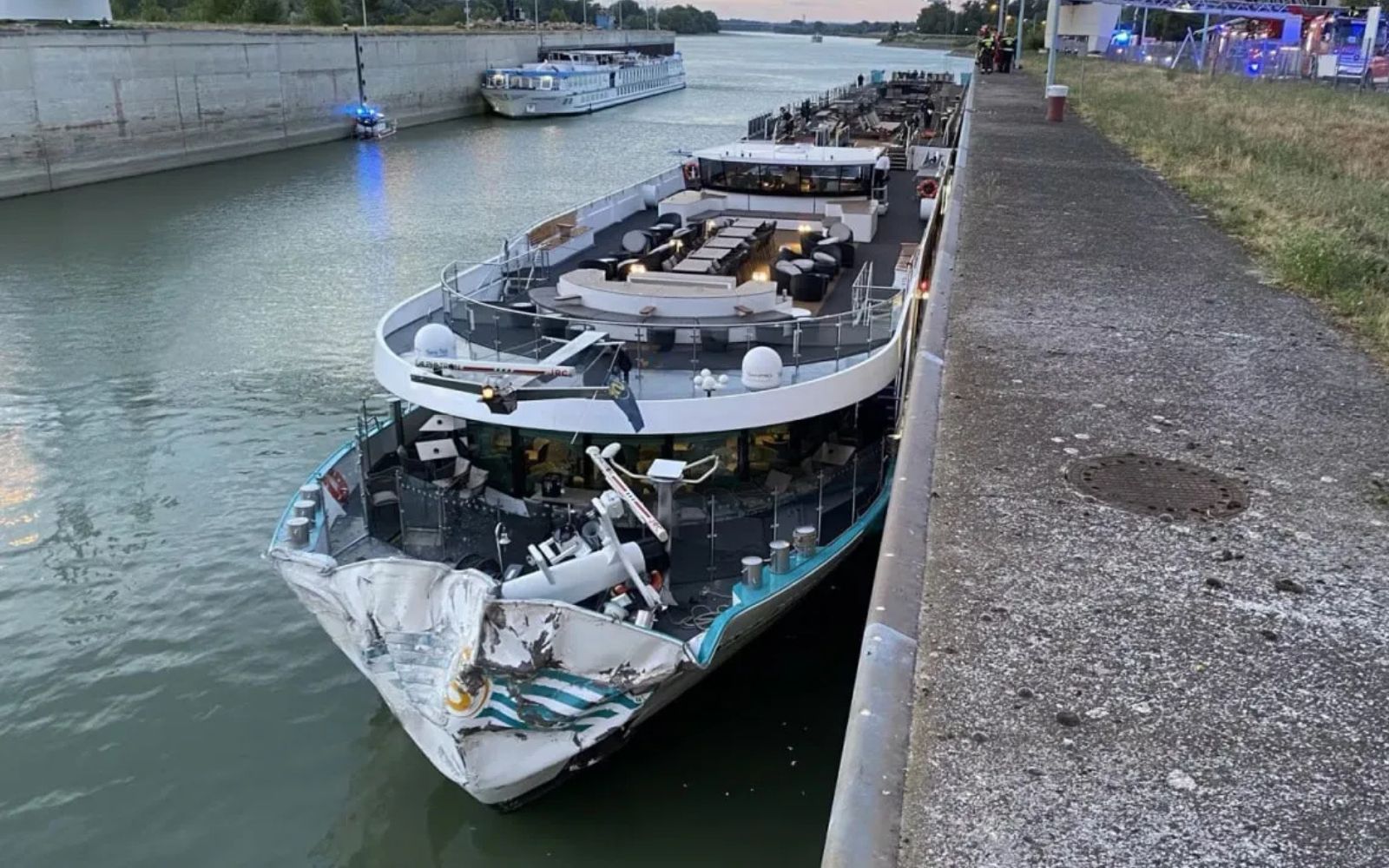 River cruise ship accident