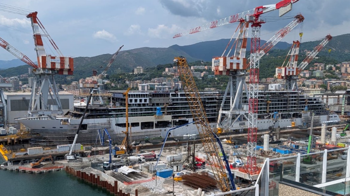 EXPLORA IV under construction.