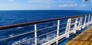 cruise ship deck ocean