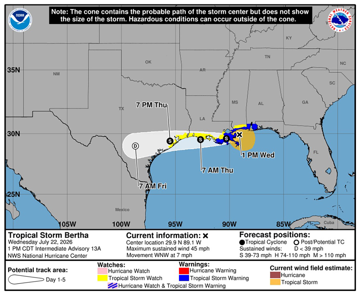 Tropical Storm Bertha