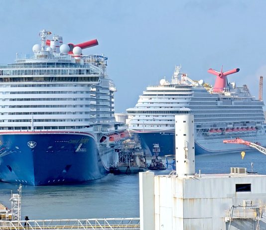 Carnival cruise ships in Galveston, Texas