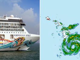 Norwegian Spirit and Storm Lala