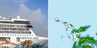 Norwegian Spirit and Storm Lala