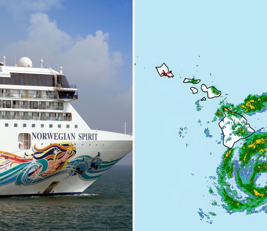 Norwegian Spirit and Storm Lala