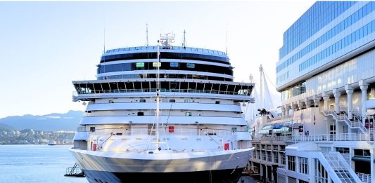 Eurodam cruise ship in Vancouver