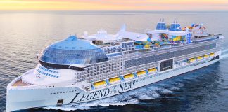 Legend of the Seas, the newest cruise ship from Royal Caribbean.