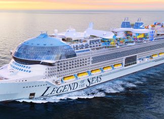 Legend of the Seas, the newest cruise ship from Royal Caribbean.