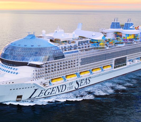 Legend of the Seas, the newest cruise ship from Royal Caribbean.