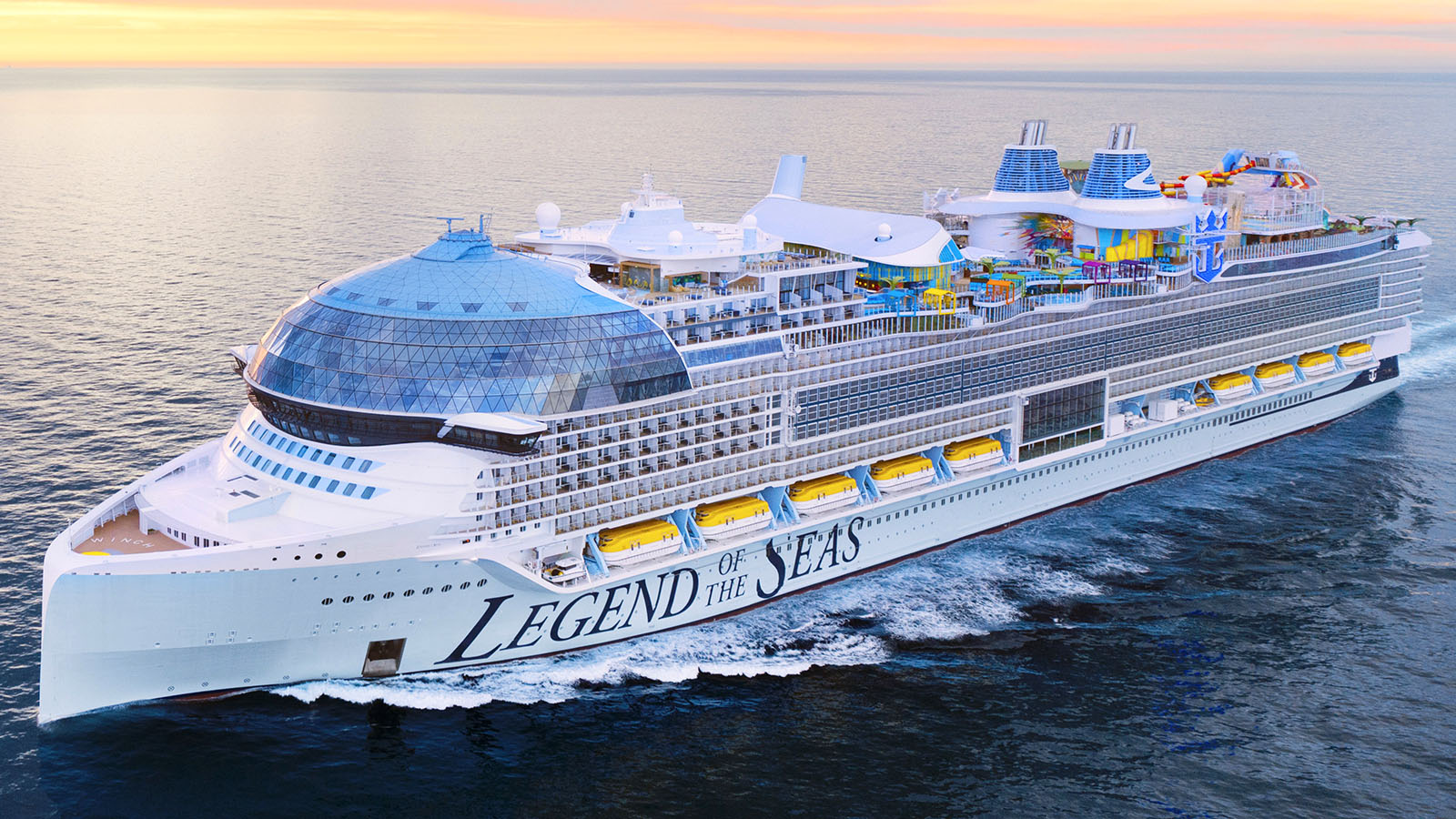 Legend of the Seas, the newest cruise ship from Royal Caribbean.