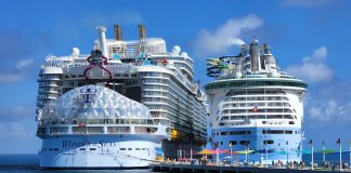Royal Caribbean ships at CocoCay.