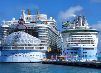 Royal Caribbean ships at CocoCay.