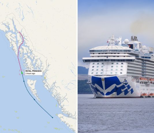 Two Alaskan Ports Canceled on Royal Princess Cruise Due to Engine Trouble Royal Princess cancels two ports of call in Alaska