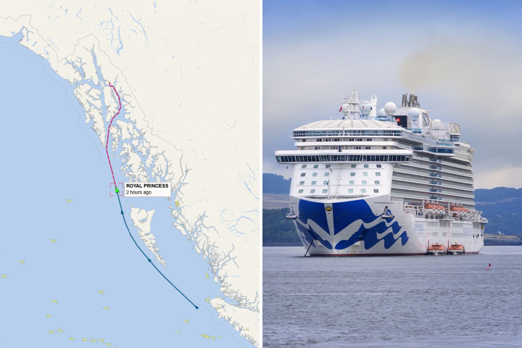 Royal Princess cancels two ports of call in Alaska