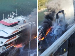 Norwegian Jade crew fight fire on Whittier dock