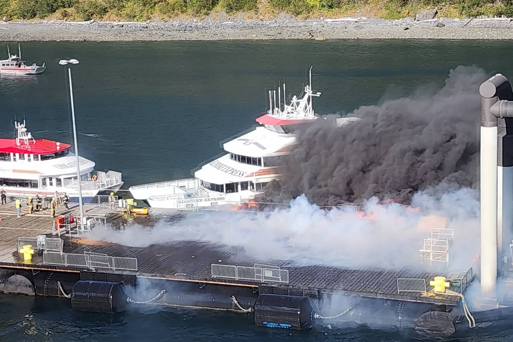 Whittier Alaska dock fire