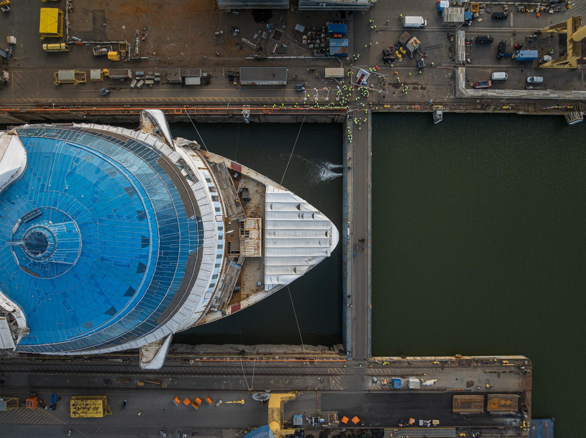Hero of the Seas float-out