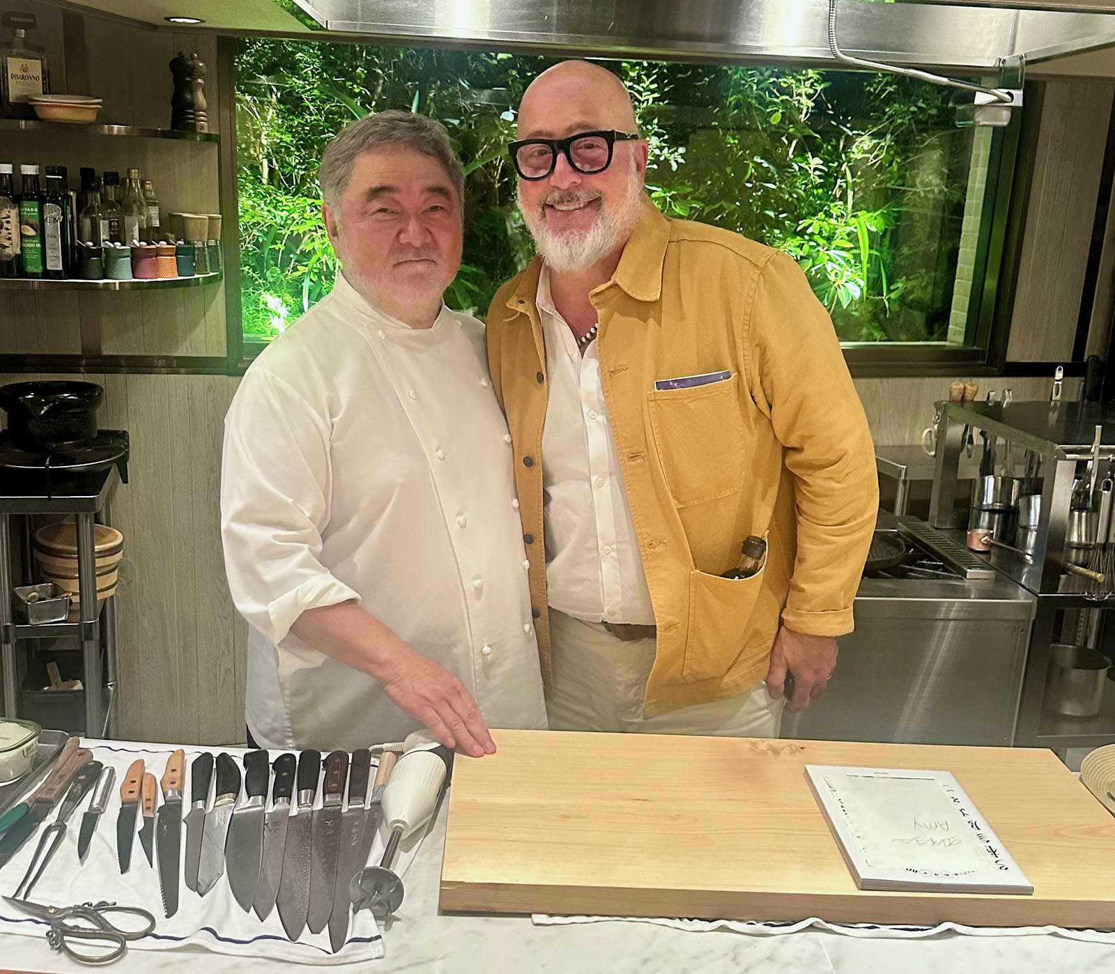 Chefs Mikuni and Zimmern